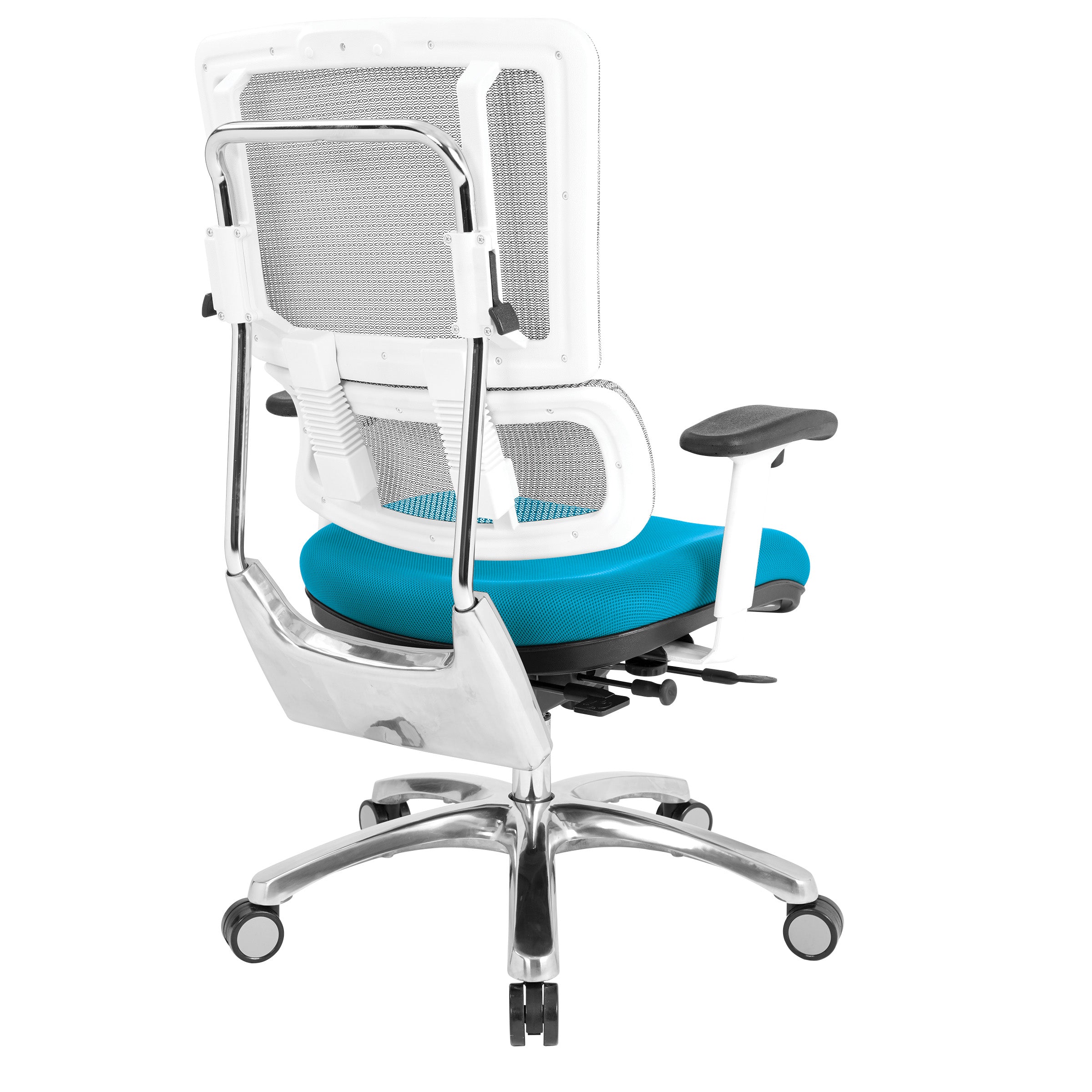 White Vertical Mesh Chair